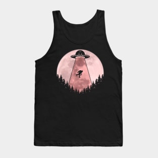 Bigfoot Ufo Abduction Tank Top